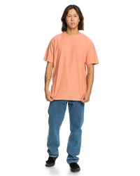 Quiksilver T-Shirt Slub Orange/Rosa/Rot/Braun