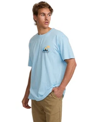 Billabong T-Shirt Sun Down Adventure Division Hellblau/Blau