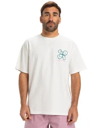 Quiksilver T-Shirt Outside Inside Weiß/Creme