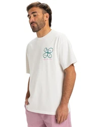 Quiksilver T-Shirt Outside Inside Weiß/Creme