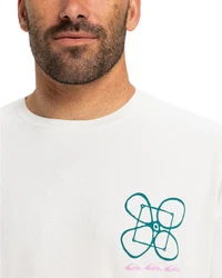 Quiksilver T-Shirt Outside Inside Weiß/Creme