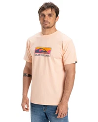Quiksilver T-Shirt Ev Gradient Box Rosa/Orange