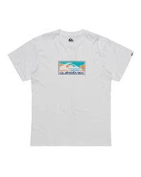 Quiksilver T-Shirt Ev Gradient Box Weiß/Grau/Hellgrau/Silber