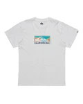 Quiksilver T-Shirt Ev Gradient Box Weiß/Grau/Hellgrau/Silber