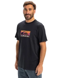 Quiksilver T-Shirt Ev Gradient Box Schwarz/Grau/Rot/Orange