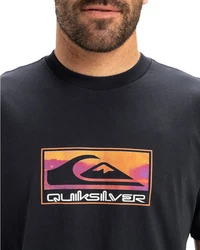 Quiksilver T-Shirt Ev Gradient Box Schwarz/Grau/Rot/Orange