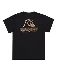 Quiksilver T-Shirt Evo Original Schwarz