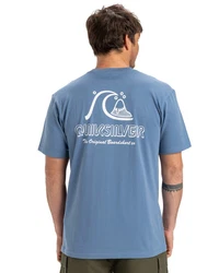 Quiksilver T-Shirt Evo Original Blau/Hellblau/Grau