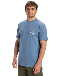 Quiksilver T-Shirt Evo Original Blau/Hellblau/Grau