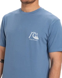 Quiksilver T-Shirt Evo Original Blau/Hellblau/Grau