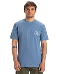 Quiksilver T-Shirt Evo Original Blau/Hellblau/Grau