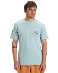 Quiksilver T-Shirt Evo Original Hellblau/Blau/Grün