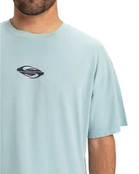 Quiksilver T-Shirt Gh Qs Global Heat Blau/Hellblau/Grün