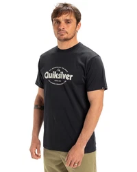 Quiksilver T-Shirt Ev Shape All Day Schwarz/Mischfarben/Braun/Gelb