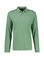 LERROS Langarmshirt Langarmpolo Grün/Hellgrün/Türkis