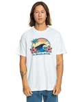 Quiksilver T-Shirt Riding Today Blau/Weiß