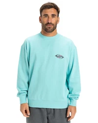 Quiksilver Sweatshirt Spin Cycle Hellblau/Grün/Blau