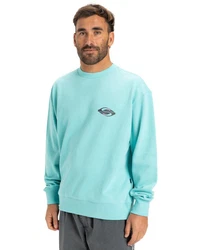 Quiksilver Sweatshirt Spin Cycle Hellblau/Grün/Blau