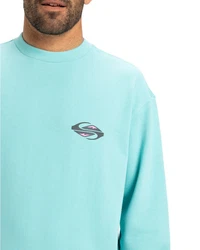 Quiksilver Sweatshirt Spin Cycle Hellblau/Grün/Blau