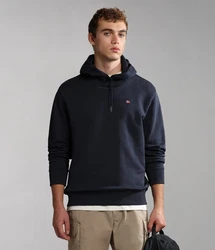 Napapijri Balis H Sum Sweatshirt Herren Langarm-Kapuzenpullover mit Reißverschluss Dunkelblau/Schwarz/Rosa
