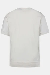 JP1880 T-Shirt Henley Bauchfit Rundhals Weiß/Creme/Khaki/Grau