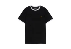 Lyle & Scott T-Shirt 'Ringer' Schwarz/Weiß