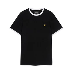 Lyle & Scott T-Shirt 'Ringer' Schwarz/Weiß