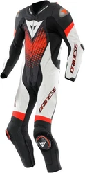 Dainese Motorradkombi Laguna Seca 6 1-Teiler Weiß/Braun/Dunkelrot/Rot/Grau