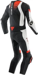 Dainese Motorradkombi Laguna Seca 6 1-Teiler Weiß/Braun/Dunkelrot/Rot/Grau