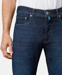Pierre Cardin 5-Pocket Jeans Style Lyon Tapered Dunkelblau/Blau/Lila