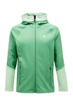 Peak Performance Fleecejacke Rider Zip Hood Grün/Türkis