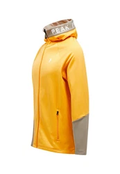 Peak Performance Fleecejacke Rider Zip Hood Braun/Gelb