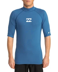 Billabong Rash Guard Waves All Day Hellblau/Blau/Grün