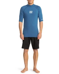 Billabong Rash Guard Waves All Day Hellblau/Blau/Grün