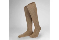 Hudson Kniestrümpfe Relax Woolmix Clima Khaki/Beige/Grau