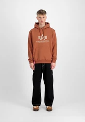 Alpha Industries Kapuzenpullover Basic Hoodie Herren Orange/Braun/Beige/Rot