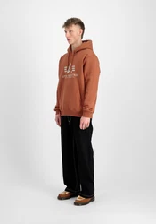 Alpha Industries Kapuzenpullover Basic Hoodie Herren Orange/Braun/Beige/Rot