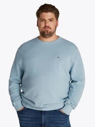 Tommy Hilfiger Big & Tall Pullover ESSENTIAL Hellblau/Blau/Grau