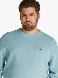 Tommy Hilfiger Big & Tall Pullover ESSENTIAL Hellblau/Blau/Grau