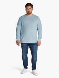 Tommy Hilfiger Big & Tall Pullover ESSENTIAL Hellblau/Blau/Grau