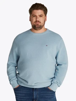 Tommy Hilfiger Big & Tall Pullover ESSENTIAL Hellblau/Blau/Grau Tommy Hilfiger Big & Tall Pullover ESSENTIAL Hellblau/Blau/Grau