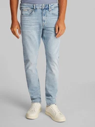 Tapered-fit-Jeans SLIM TAPER in hellblauer Waschung