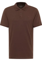 MUSTANG Kurzarmshirt Style Palco Dunkelbraun/Braun/Grau/Khaki/Dunkelrot