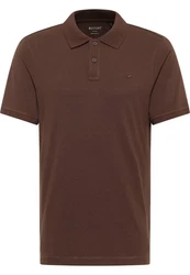 MUSTANG Kurzarmshirt Style Palco Dunkelbraun/Braun/Grau/Khaki/Dunkelrot