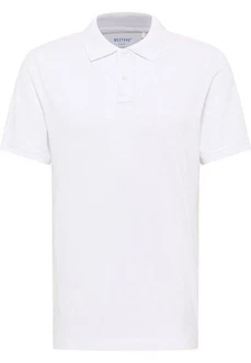 MUSTANG Kurzarmshirt Style Palco Weiß/Creme/Grau