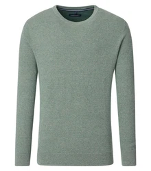 CASAMODA Strickpullover Grün/Dunkelgrün/Türkis