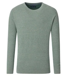 CASAMODA Strickpullover Grün/Dunkelgrün/Türkis
