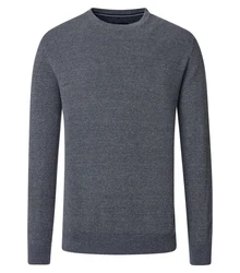 CASAMODA Strickpullover Dunkelblau/Dunkelgrau/Grau
