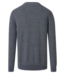 CASAMODA Strickpullover Dunkelblau/Dunkelgrau/Grau