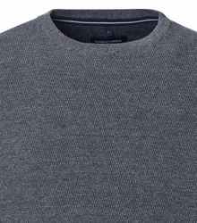 CASAMODA Strickpullover Dunkelblau/Dunkelgrau/Grau